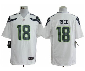 nike nfl jerseys seattle seahawks #18 sidney rice white[game]