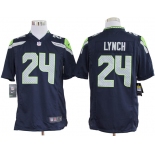 nike nfl jerseys seattle seahawks #24 marshawn lynch blue[game]