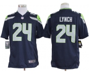 nike nfl jerseys seattle seahawks #24 marshawn lynch blue[game]