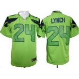 nike nfl jerseys seattle seahawks #24 marshawn lynch green[game]