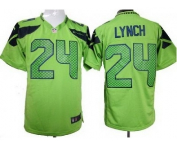 nike nfl jerseys seattle seahawks #24 marshawn lynch green[game]