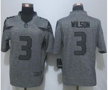 nike nfl jerseys seattle seahawks #3 wilson gray[game]