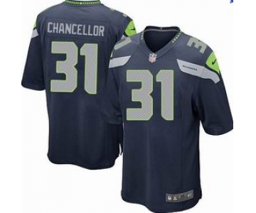 nike nfl jerseys seattle seahawks #31 kam chancellor blue[game]