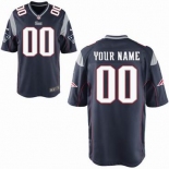 Nike nfl jerseys New England Patriots Customized Game blue Jersey