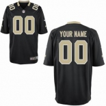 Nike nfl jerseys New Orleans Saints Customized Game black Jersey