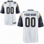 Nike nfl jerseys St. Louis Rams Customized Game White Jersey