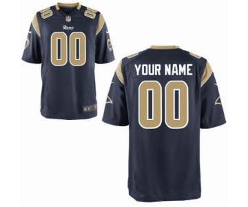 Nike nfl jerseys St. Louis Rams Customized Game blue Jersey