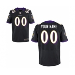 Men Nike Nfl Jerseys Baltimore Ravens Customized Elite Black Jersey