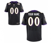 Men Nike Nfl Jerseys Baltimore Ravens Customized Elite Black Jersey