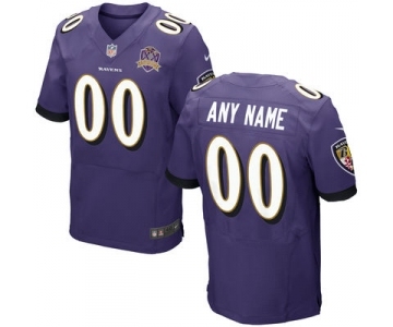 Men Nike Nfl Jerseys Baltimore Ravens Customized Elite Purple Jersey