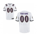 Men Nike Nfl Jerseys Baltimore Ravens Customized Elite White Jersey