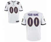 Men Nike Nfl Jerseys Baltimore Ravens Customized Elite White Jersey