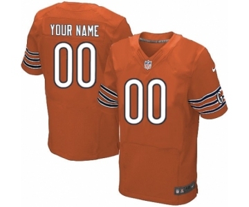 Men Nike Nfl Jerseys Chicago Bears Customized Elite Orange Jersey