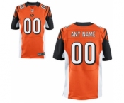 Men Nike Nfl Jerseys Cincinnati Bengals Customized Elite Orange Jersey