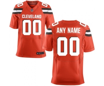 Men Nike Nfl Jerseys Cleveland Browns Customized Elite Orange Jersey