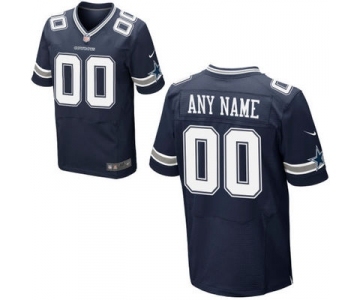 Men Nike Nfl Jerseys Dallas Cowboys Customized Elite Blue Jersey