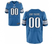 Men Nike Nfl Jerseys Detroit Lions Customized Elite Blue Jersey