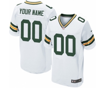 Men Nike Nfl Jerseys Green Bay Packers Customized Elite White Jersey