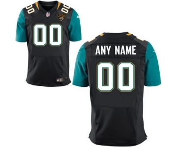 Men Nike Nfl Jerseys Jacksonville Jaguars Customized Elite Black Jersey