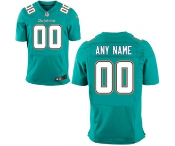 Men Nike Nfl Jerseys Miami Dolphins Customized Elite Green Jersey