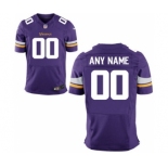 Men Nike Nfl Jerseys Minnesota Vikings Customized Elite Purple Jersey