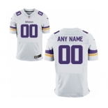 Men Nike Nfl Jerseys Minnesota Vikings Customized Elite White Jersey