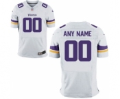 Men Nike Nfl Jerseys Minnesota Vikings Customized Elite White Jersey