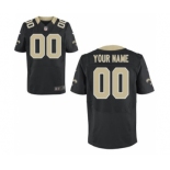 Men Nike Nfl Jerseys New Orleans Saints Customized Elite Black Jersey