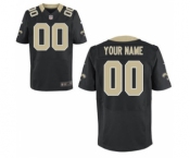 Men Nike Nfl Jerseys New Orleans Saints Customized Elite Black Jersey