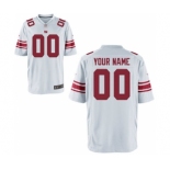 Men Nike Nfl Jerseys New York Giants Customized Elite White Jersey