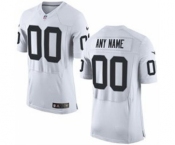 Men Nike Nfl Jerseys Oakland Raiders Customized Elite White Jersey