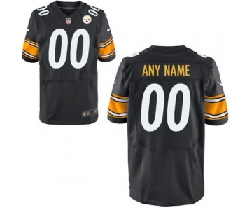 Men Nike Nfl Jerseys Pittsburgh Steelers Customized Elite Black Jersey