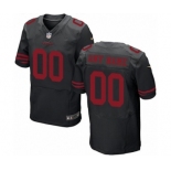 Men Nike Nfl Jerseys San Francisco 49ers Customized Elite Black Jersey