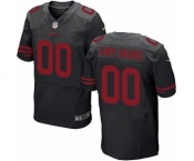 Men Nike Nfl Jerseys San Francisco 49ers Customized Elite Black Jersey