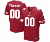 Men Nike Nfl Jerseys San Francisco 49ers Customized Elite Red Jersey