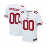 Men Nike Nfl Jerseys San Francisco 49ers Customized Elite White Jersey