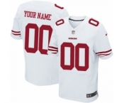 Men Nike Nfl Jerseys San Francisco 49ers Customized Elite White Jersey