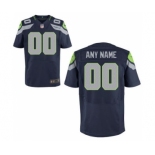 Men Nike Nfl Jerseys Seattle Seahawks Customized Elite Blue Jersey