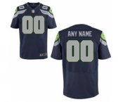 Men Nike Nfl Jerseys Seattle Seahawks Customized Elite Blue Jersey