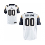 Men Nike Nfl Jerseys St. Louis Rams Customized Elite White Jersey