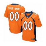 Men Nike nfl Jerseys Denver Broncos Customized Elite Orange Jersey