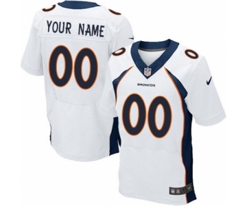 Men Nike nfl Jerseys Denver Broncos Customized Elite White Jersey