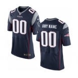 Men Nike nfl jerseys New England Patriots Customized Elite Blue Jersey