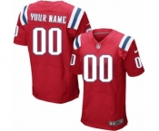 Men Nike nfl jerseys New England Patriots Customized Elite Red Jersey