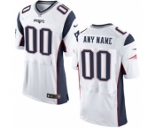 Men Nike nfl jerseys New England Patriots Customized Elite White Jersey