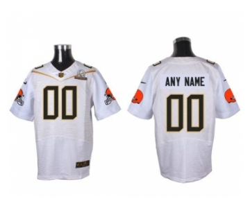 Nike Cleveland Browns Customized white 2016 Pro Bowl Men's Stitched Jerseys(Elite)