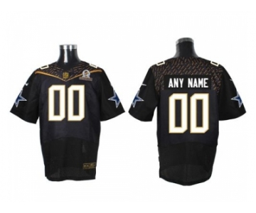 Nike Dallas Cowboys Customized Black 2016 Pro Bowl Men's Stitched Jerseys(Elite)