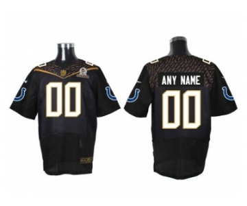 Nike Indianapolis Colts Customized Black 2016 Pro Bowl Men's Stitched Jerseys[Elite]