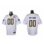 Nike New England Patriots Customized white 2016 Pro Bowl Men's Stitched Jerseys[Elite]