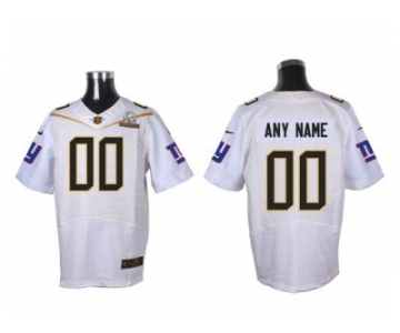 Nike New York Giants Customized white 2016 Pro Bowl Men's Stitched Jerseys[Elite]